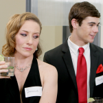 Left: Melissa Lowe as Damascus. Right: Ryan Walden as Morpho.